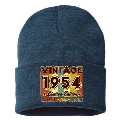 Vintage 1954 70th Birthday Limited Edition Awesome Epic Legend Sustainable Knit Beanie