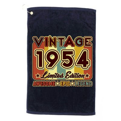 Vintage 1954 70th Birthday Limited Edition Awesome Epic Legend Platinum Collection Golf Towel