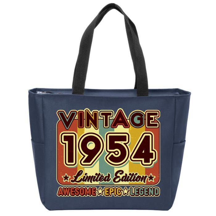 Vintage 1954 70th Birthday Limited Edition Awesome Epic Legend Zip Tote Bag