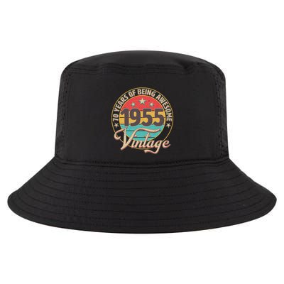Vintage 1955 70 Years Of Being Awesome Cool Comfort Performance Bucket Hat