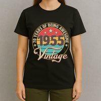 Vintage 1955 70 Years Of Being Awesome T-Shirt