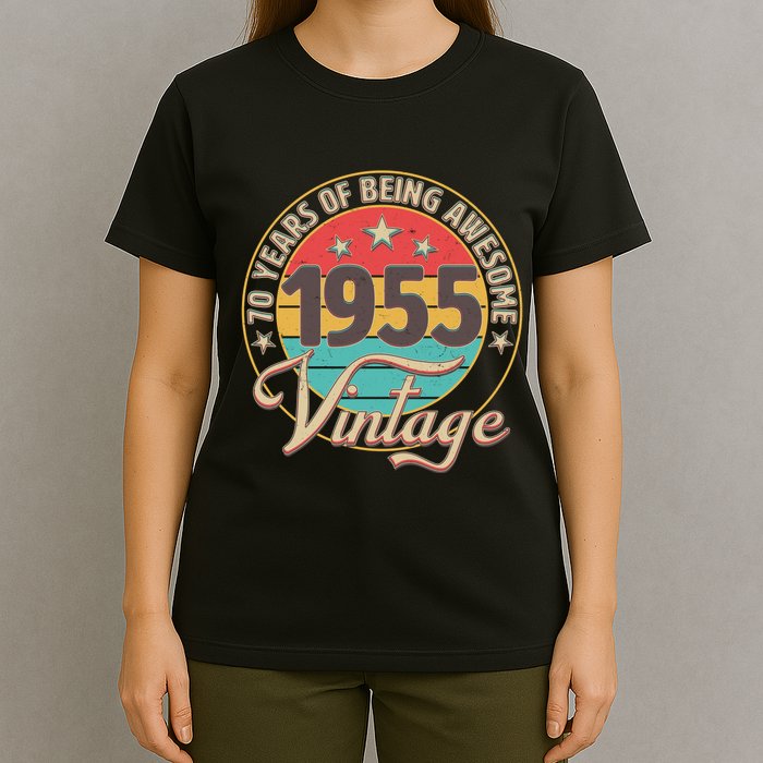Vintage 1955 70 Years Of Being Awesome T-Shirt