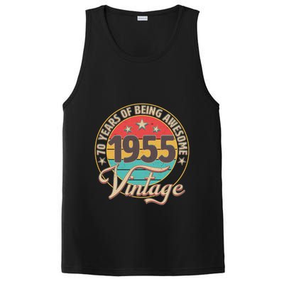Vintage 1955 70 Years Of Being Awesome PosiCharge Competitor Tank