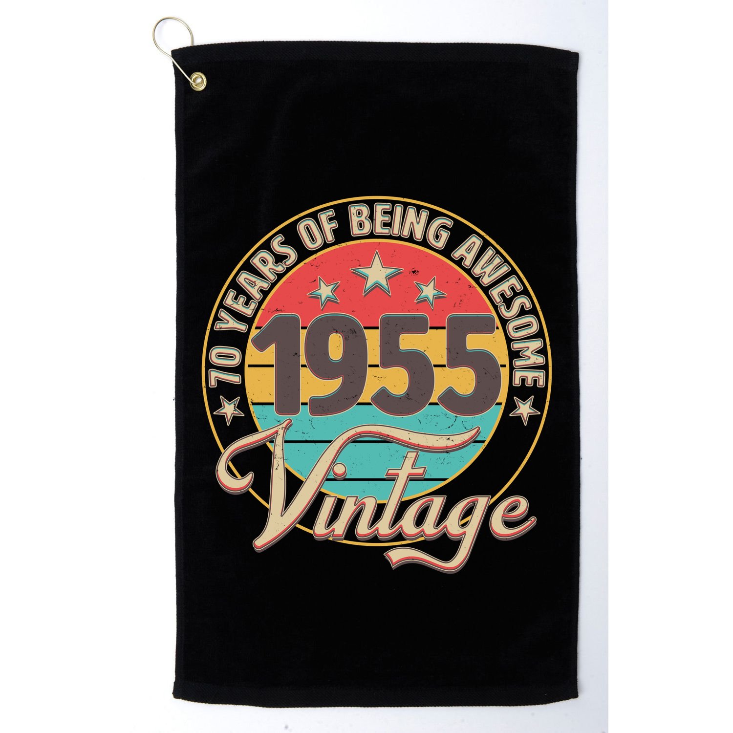 Vintage 1955 70 Years Of Being Awesome Golf Towel
