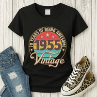 Vintage 1955 70 Years Of Being Awesome Womens T-Shirt