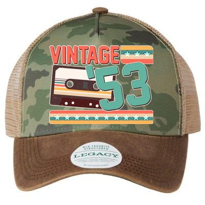 Vintage 1953 70th Birthday Cassette Tape Legacy Tie Dye Trucker Hat