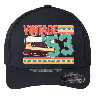 Vintage 1953 70th Birthday Cassette Tape Flexfit Unipanel Trucker Cap