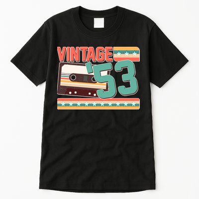 Vintage 1953 70th Birthday Cassette Tape Tall T-Shirt