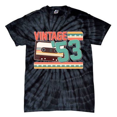 Vintage 1953 70th Birthday Cassette Tape Tie-Dye T-Shirt