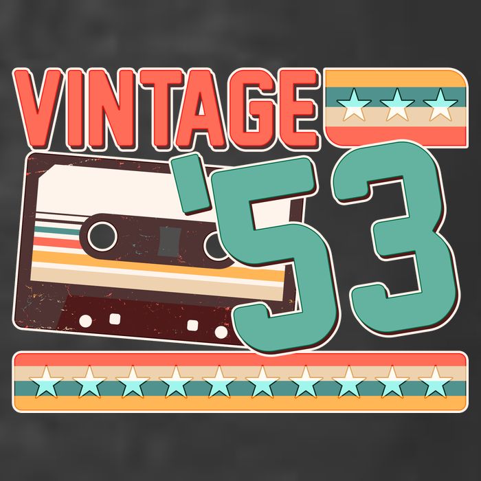 Vintage 1953 70th Birthday Cassette Tape Ladies Essential Flowy Tank