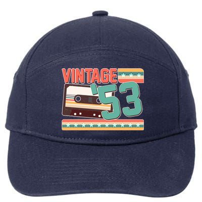 Vintage 1953 70th Birthday Cassette Tape 7-Panel Snapback Hat