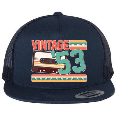 Vintage 1953 70th Birthday Cassette Tape Flat Bill Trucker Hat