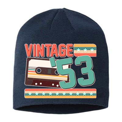 Vintage 1953 70th Birthday Cassette Tape Sustainable Beanie