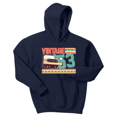 Vintage 1953 70th Birthday Cassette Tape Kids Hoodie