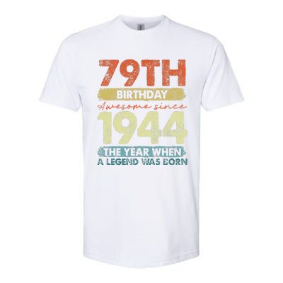 Vintage 1944 79 Year Old Gifts Limited Edition 79th Birthday Softstyle® CVC T-Shirt