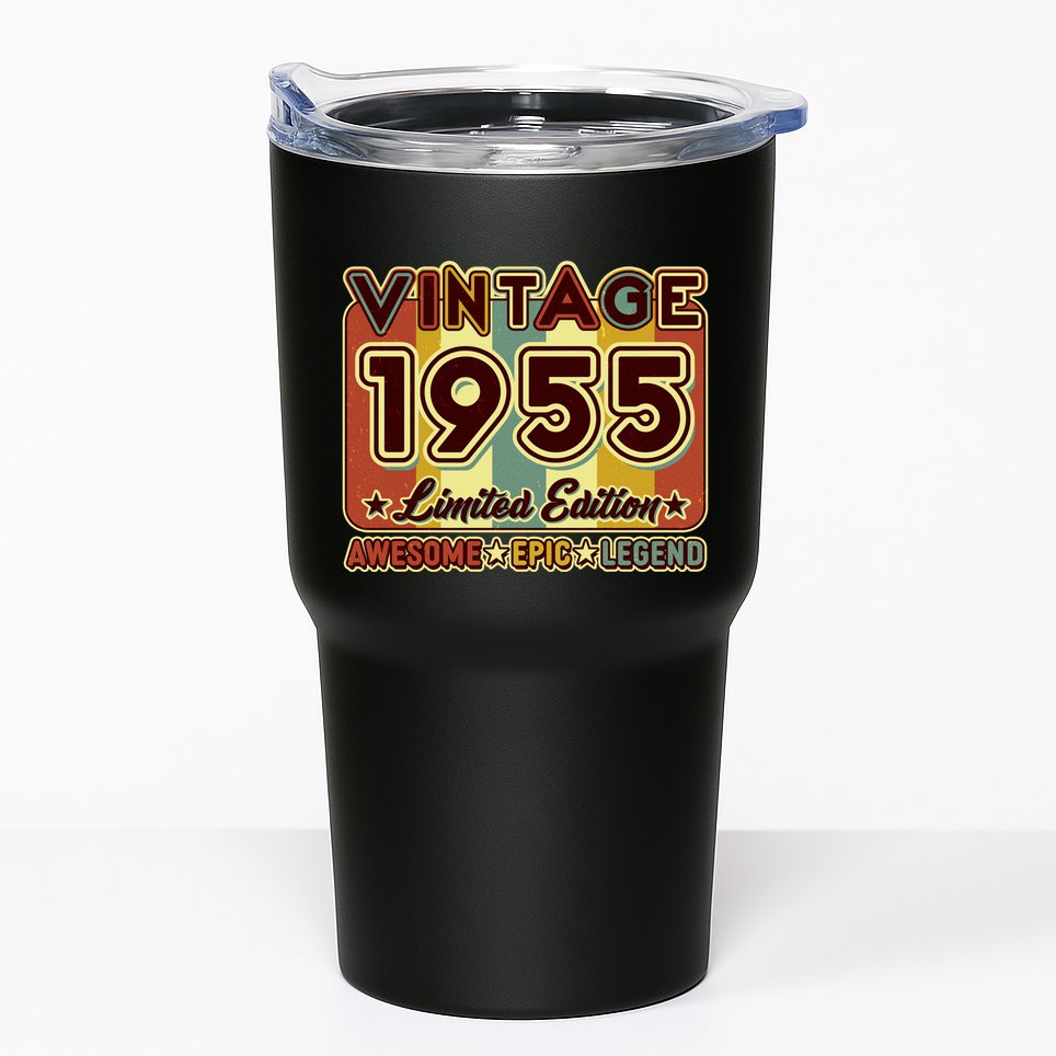 Vintage 1955 70th Birthday Limited Edition Awesome Epic Legend Tumbler