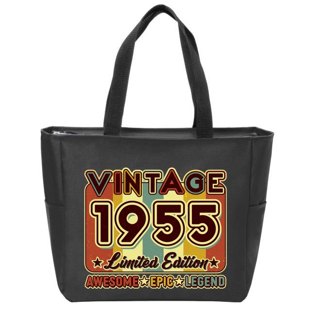 Vintage 1955 70th Birthday Limited Edition Awesome Epic Legend Zip Tote Bag