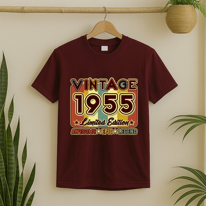 Vintage 1955 70th Birthday Limited Edition Awesome Epic Legend T-Shirt