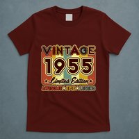 Vintage 1955 70th Birthday Limited Edition Awesome Epic Legend T-Shirt