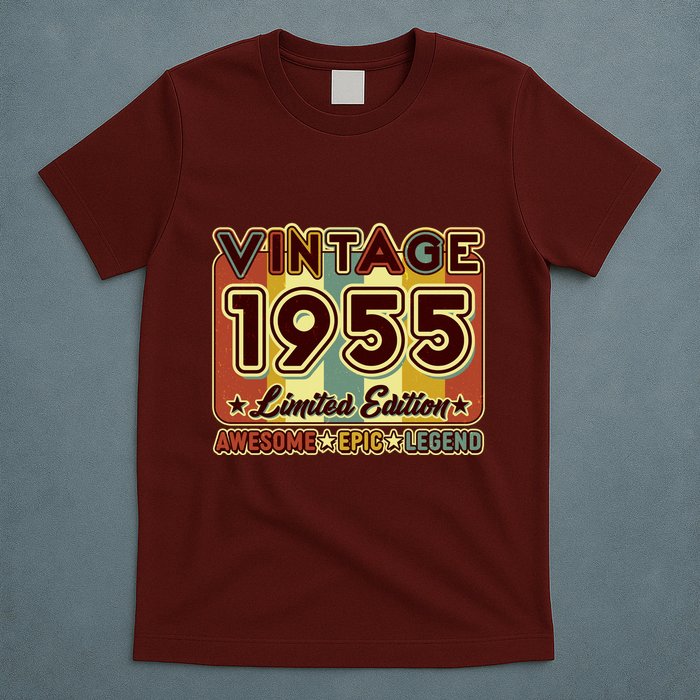 Vintage 1955 70th Birthday Limited Edition Awesome Epic Legend T-Shirt