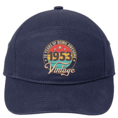 Vintage 1953 70 Years Of Being Awesome 7-Panel Snapback Hat