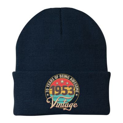 Vintage 1953 70 Years Of Being Awesome Knit Cap Winter Beanie