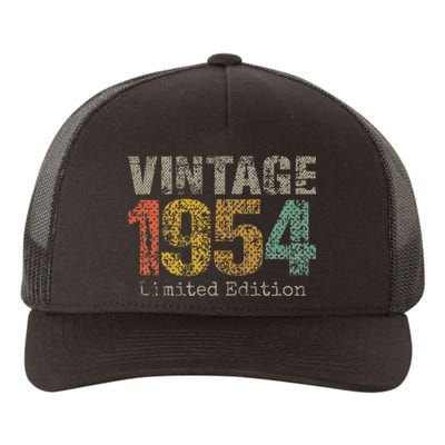 Vintage 1954 70th Birthday Gifts 70 Year Old Yupoong Adult 5-Panel Trucker Hat