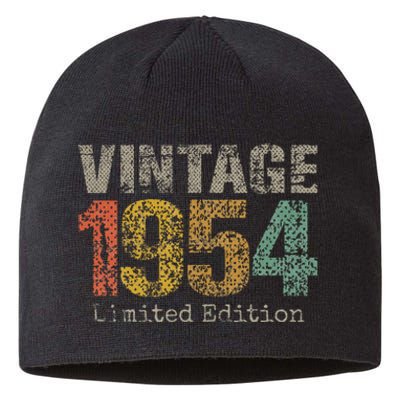 Vintage 1954 70th Birthday Gifts 70 Year Old Sustainable Beanie