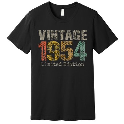 Vintage 1954 70th Birthday Gifts 70 Year Old Premium T-Shirt