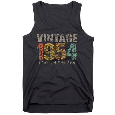 Vintage 1954 70th Birthday Gifts 70 Year Old Tank Top