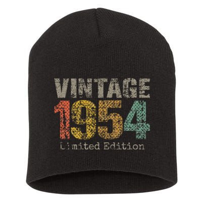 Vintage 1954 70th Birthday Gifts 70 Year Old Short Acrylic Beanie