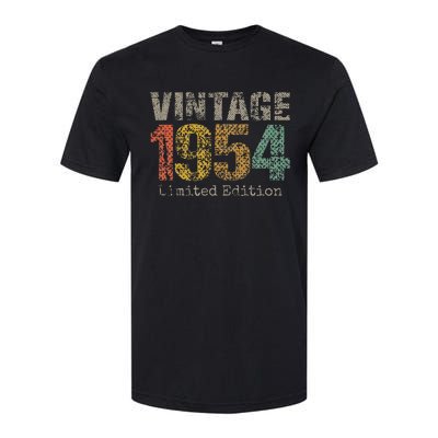 Vintage 1954 70th Birthday Gifts 70 Year Old Softstyle CVC T-Shirt