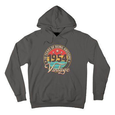 Vintage 1954 70 Years Of Being Awesome Tall Hoodie