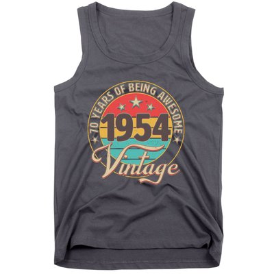 Vintage 1954 70 Years Of Being Awesome Tank Top