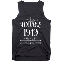 Vintage 1949 76 Years Of Being Awesome 76th Birthday Tank Top