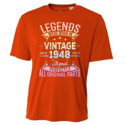 Vintage 1948 76th Birthday Bday 76 Year Old Retro Costume Cooling Performance Crew T-Shirt