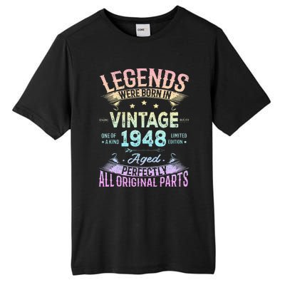 Vintage 1948 76th Birthday Bday 76 Year Old Retro Costume Tall Fusion ChromaSoft Performance T-Shirt