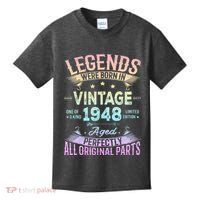 Vintage 1948 76th Birthday Bday 76 Year Old Retro Costume Kids T-Shirt