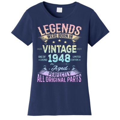 Vintage 1948 76th Birthday Bday 76 Year Old Retro Costume Women's T-Shirt