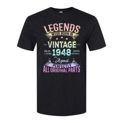 Vintage 1948 76th Birthday Bday 76 Year Old Retro Costume Softstyle® CVC T-Shirt