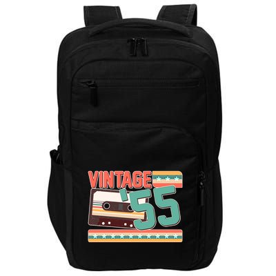 Vintage 1955 70th Birthday Cassette Tape Impact Tech Backpack