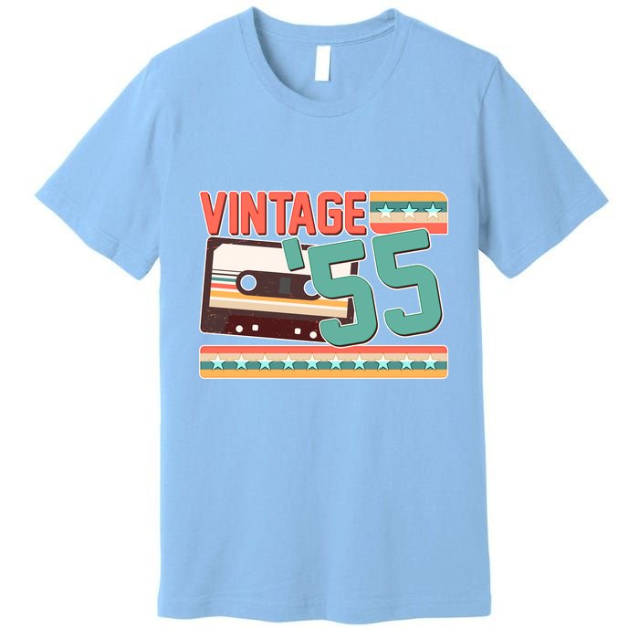 Vintage 1955 70th Birthday Cassette Tape Premium T-Shirt