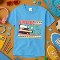 Vintage 1955 70th Birthday Cassette Tape Kids T-Shirt