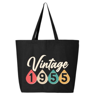 Vintage 1955 70th Birthday Retro Teardrop Design 25L Jumbo Tote