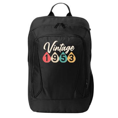 Vintage 1953 70th Birthday Retro Teardrop Design City Backpack