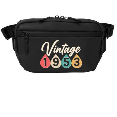 Vintage 1953 70th Birthday Retro Teardrop Design Crossbody Pack