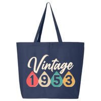 Vintage 1953 70th Birthday Retro Teardrop Design 25L Jumbo Tote