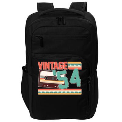 Vintage 1954 70th Birthday Cassette Tape Impact Tech Backpack