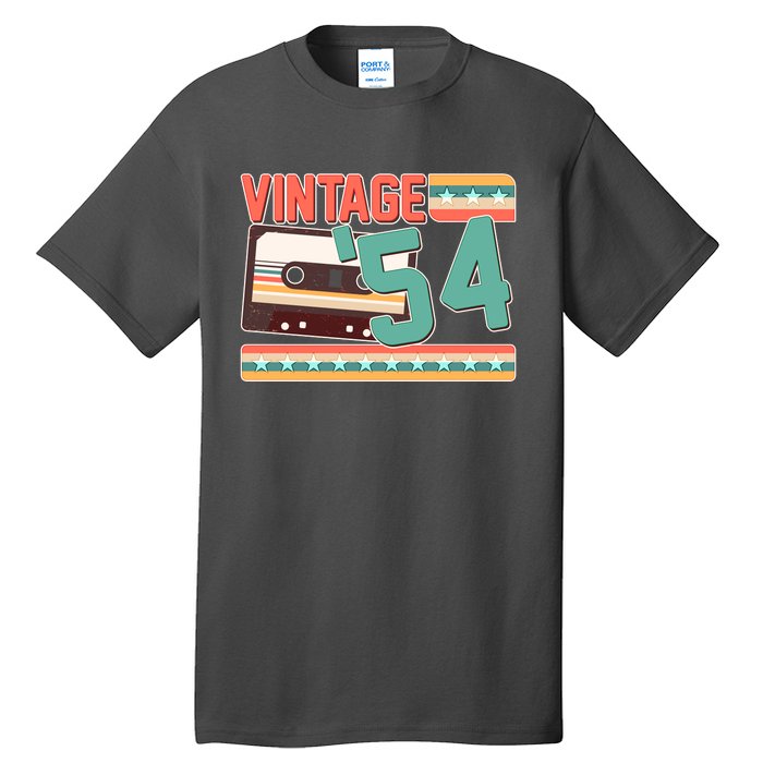 Vintage 1954 70th Birthday Cassette Tape Tall T-Shirt