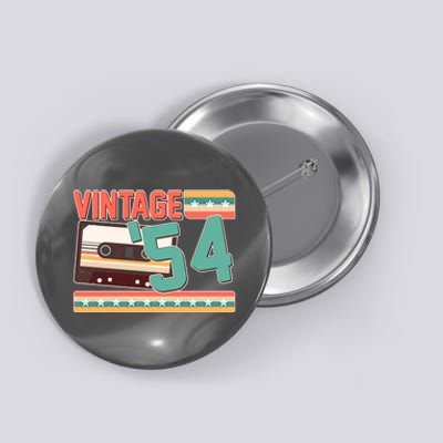 Vintage 1954 70th Birthday Cassette Tape Button